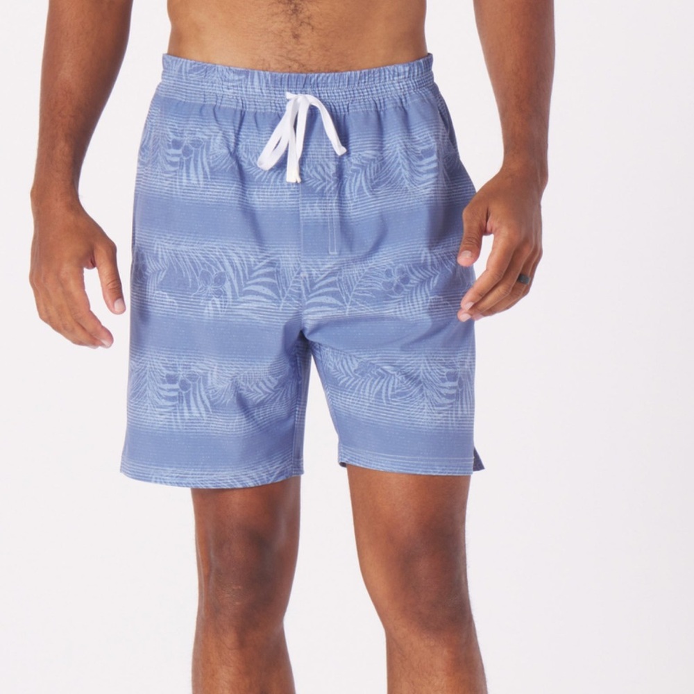 Glider Costa Short 6.5" w/Liner: Lunar Sky Island Stripe nwt size XL Men’s